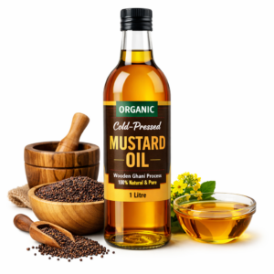 Organic Mustard Oil (Cold-Pressed)